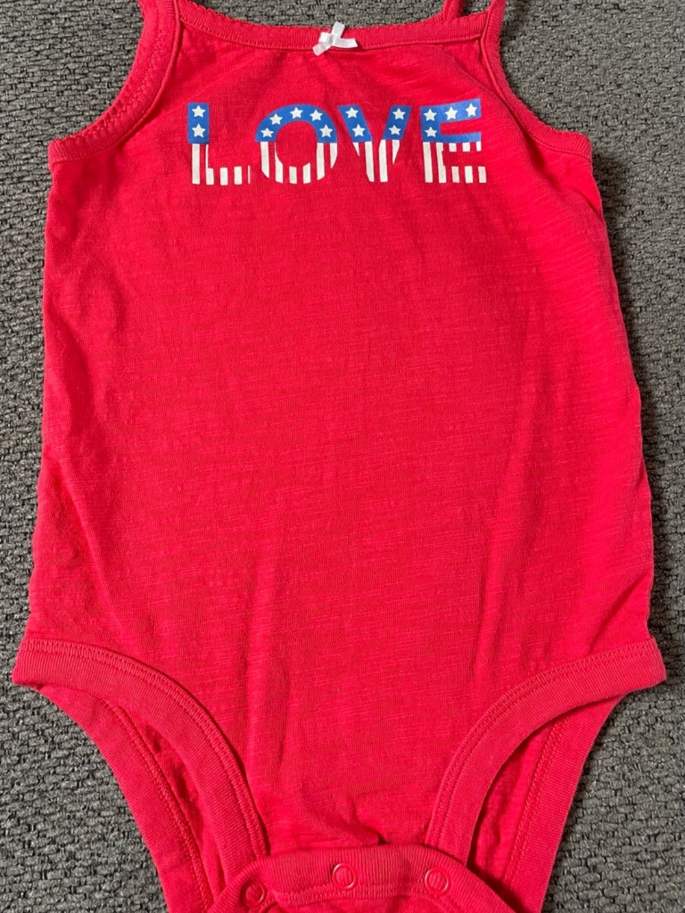 Baby Girl Patriotic Onesie
